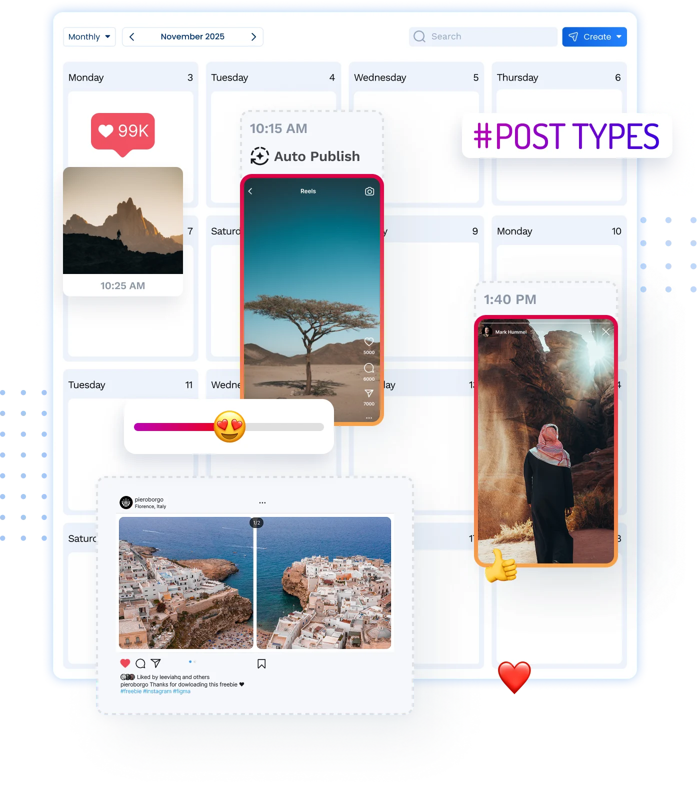 Scheduling for all Instagram post types